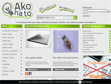 Tablet Screenshot of ako-na.sk